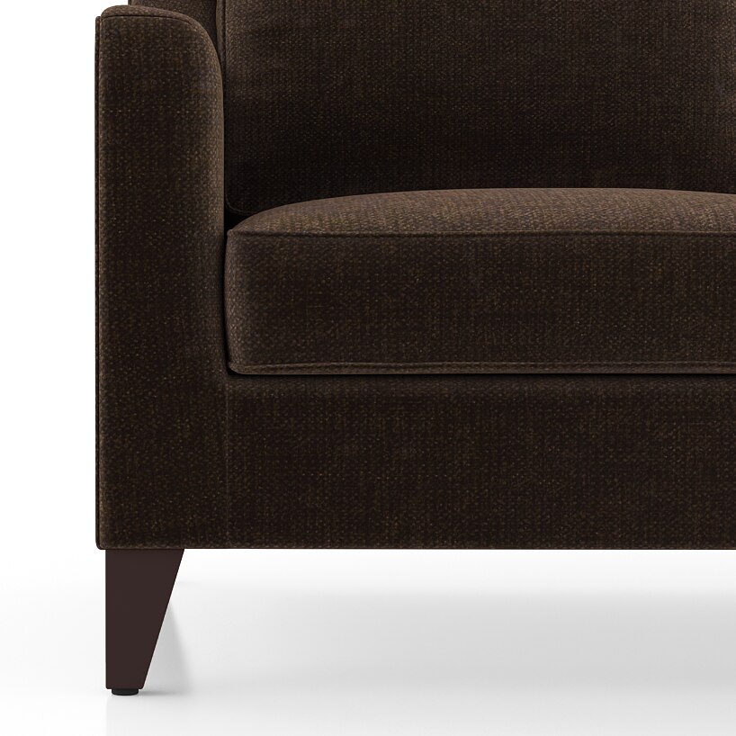 Abbey Sofa Set (Colour : Dark Earth, Cushion : Hard, Seater : 2+1+1)