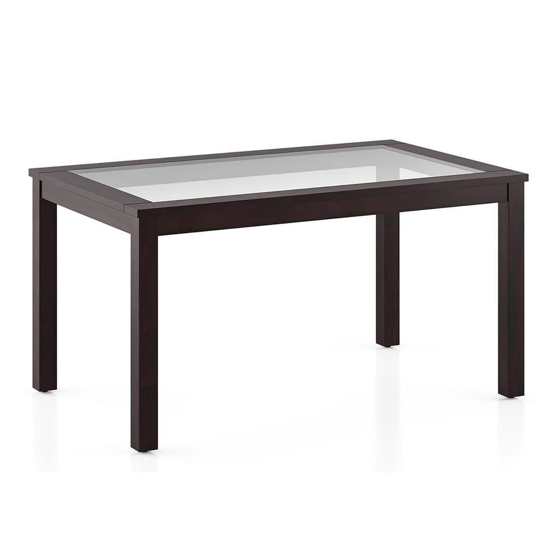 Floyd 6 Seater Dining Table Glass Top With Set Of 6 Capra Dining Chairs