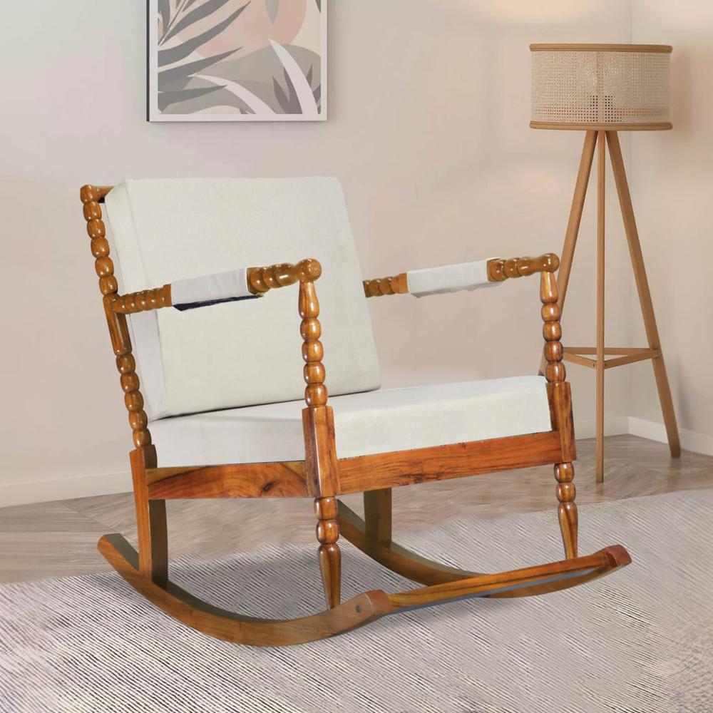 Thoms Solid Wood Lounge Chair In Grey Colour