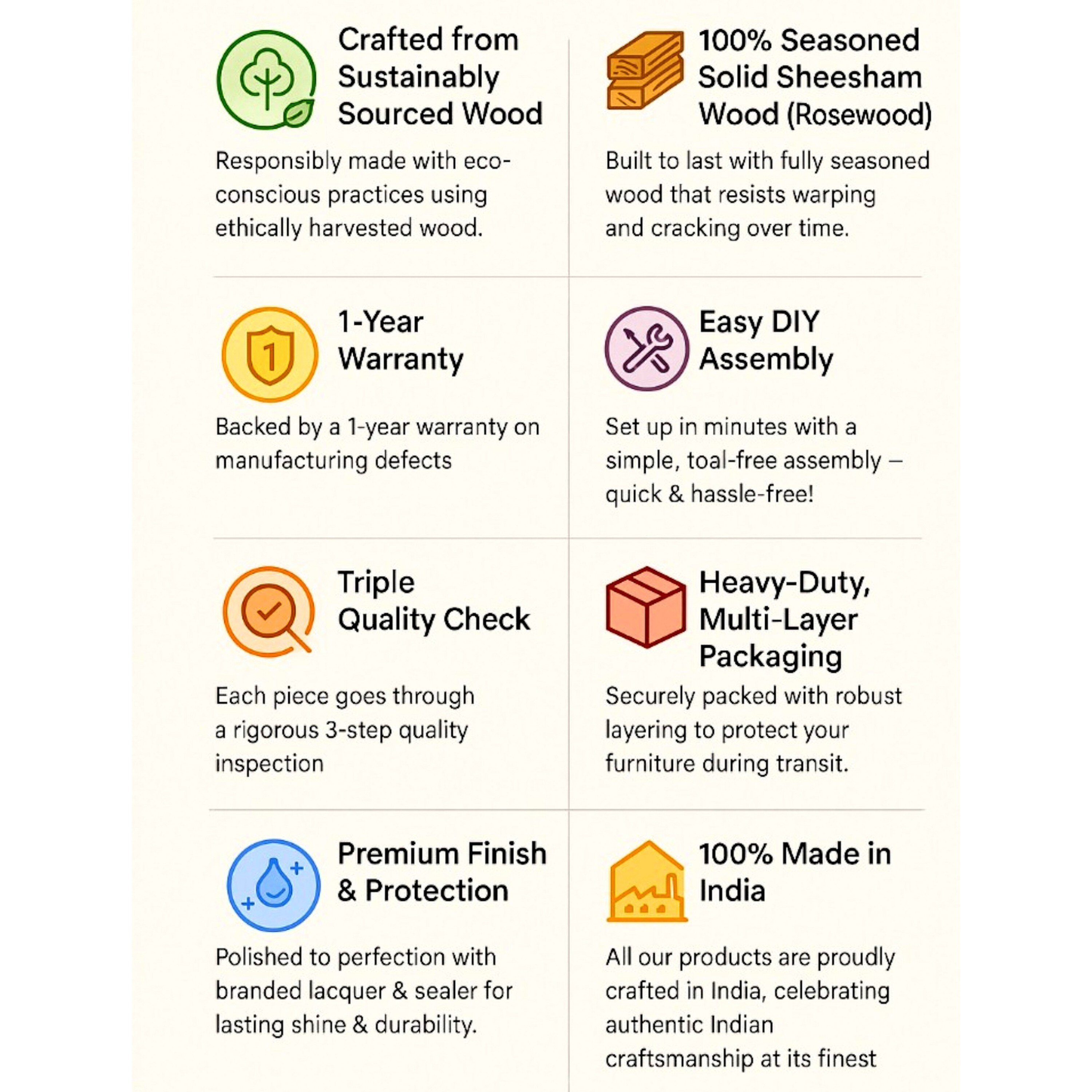 Sydney Sheesham Wood Coffee Table In Mahogany Finish