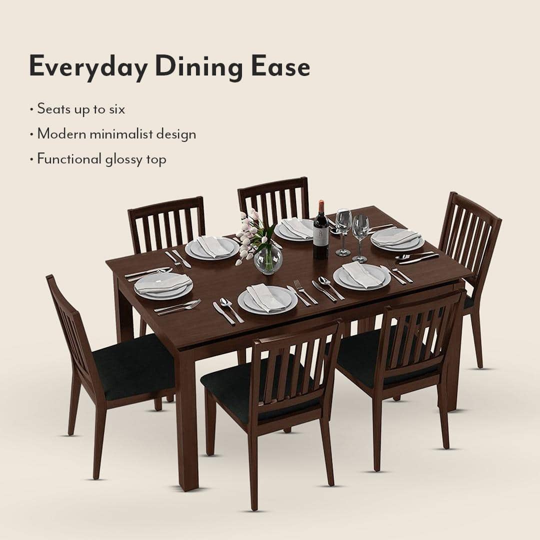 Diner 6 Seater Dining Table Set