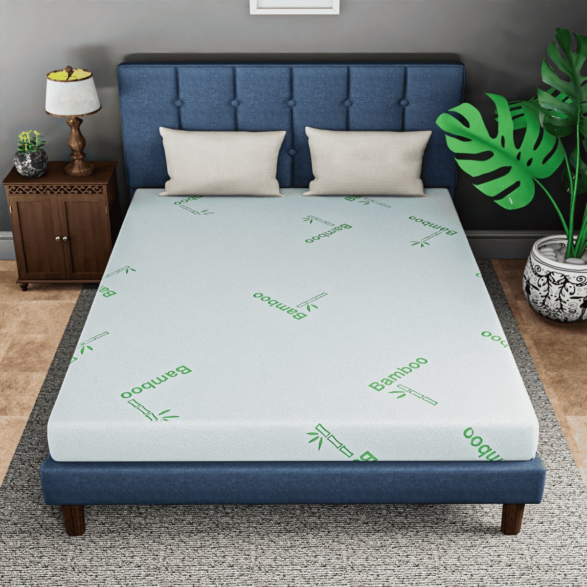 Drilled Air Cool Natural Latex King Mattress 72 X 72 8 Inches