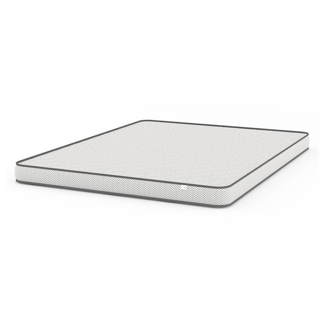 SimplyWud Essential Queen Size Mattress White & Grey (Mattress Thickness : 4 Inches, Mattress Dimensions : 78 x 60 in)