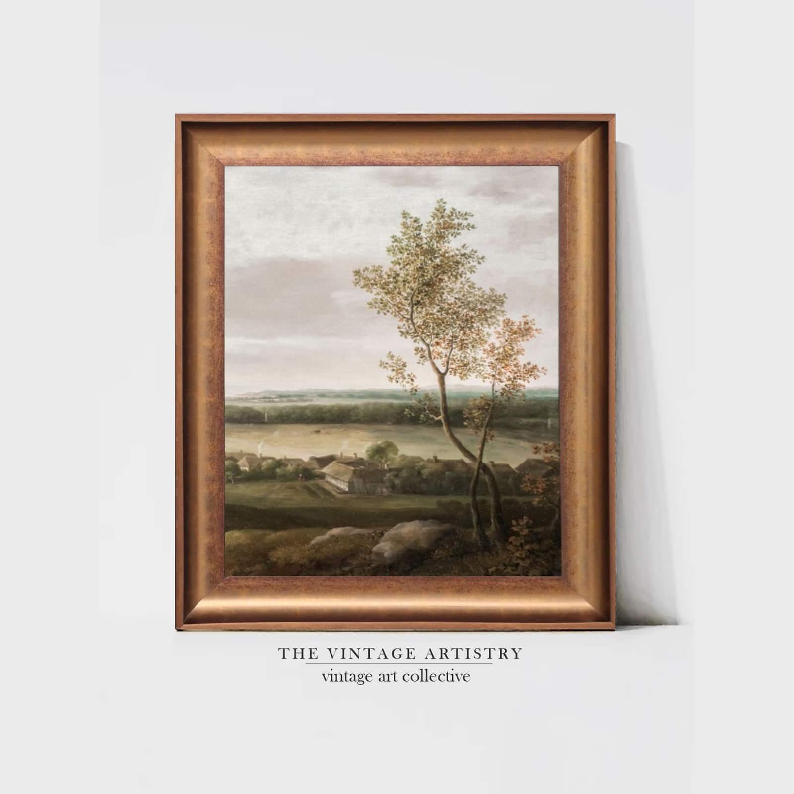 Artistry Scenic Village Canvas Wall Prints Canvas Wall Prints Set of 1 Multicolor Matte