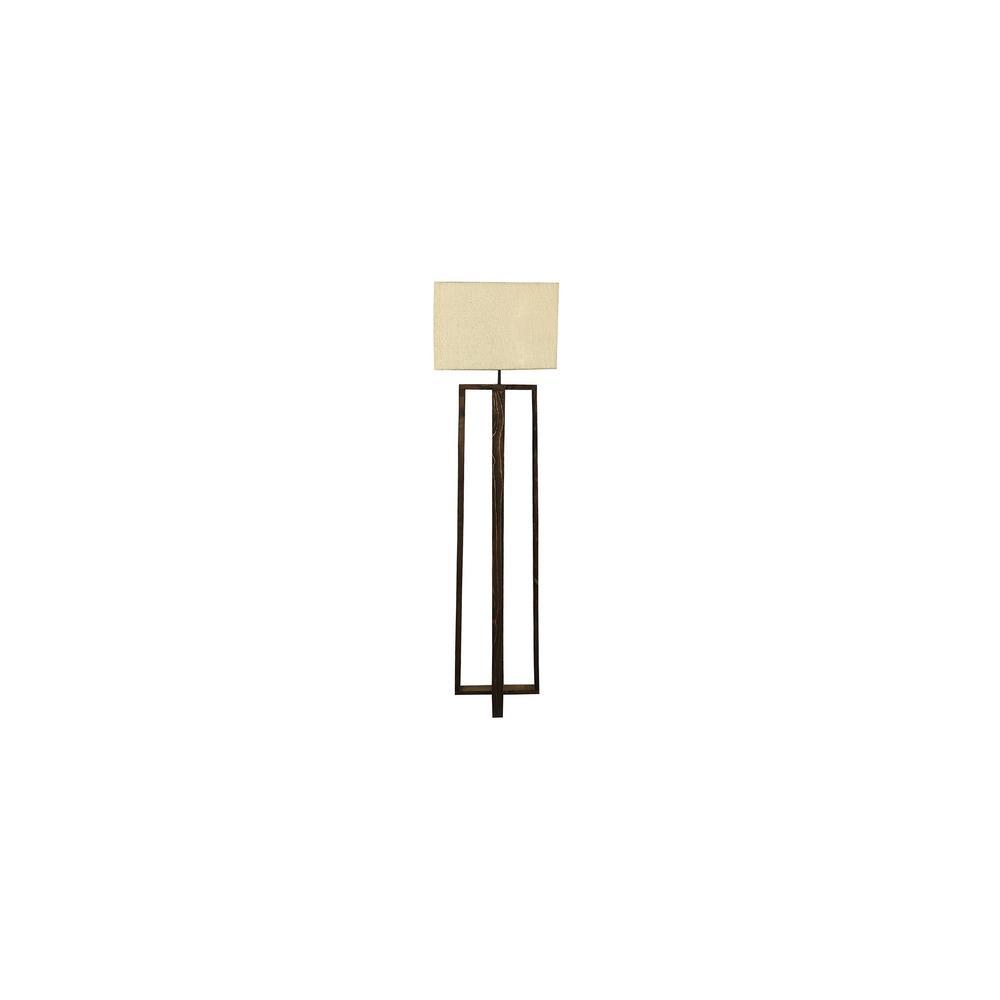 Blender Beige Jute Floor Lamp with Beige Jute Base