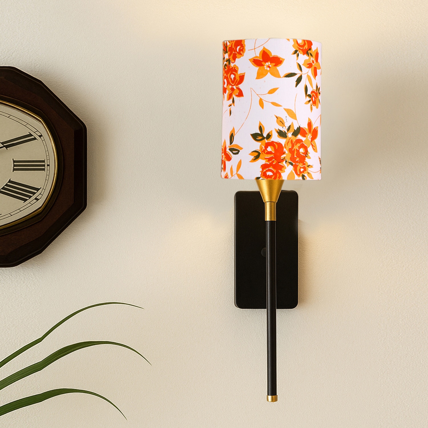 Devansh Metal Electric Wall Light in Black Colour with Multi Shade Count of 1 Light - Devansh