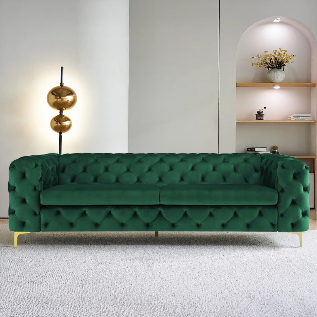 Cherish Fabric Sofa - Green