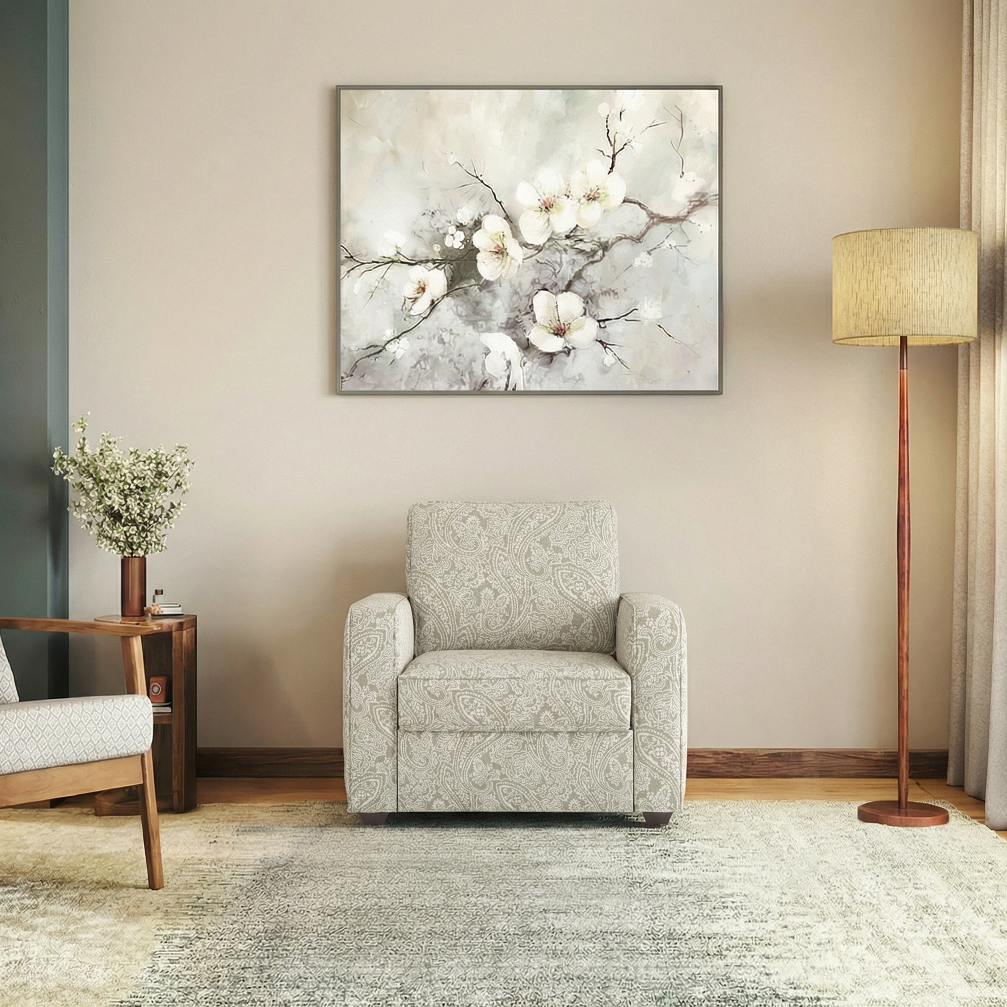 Apollo Fabric High Back 1 Seater Sofa-image-6