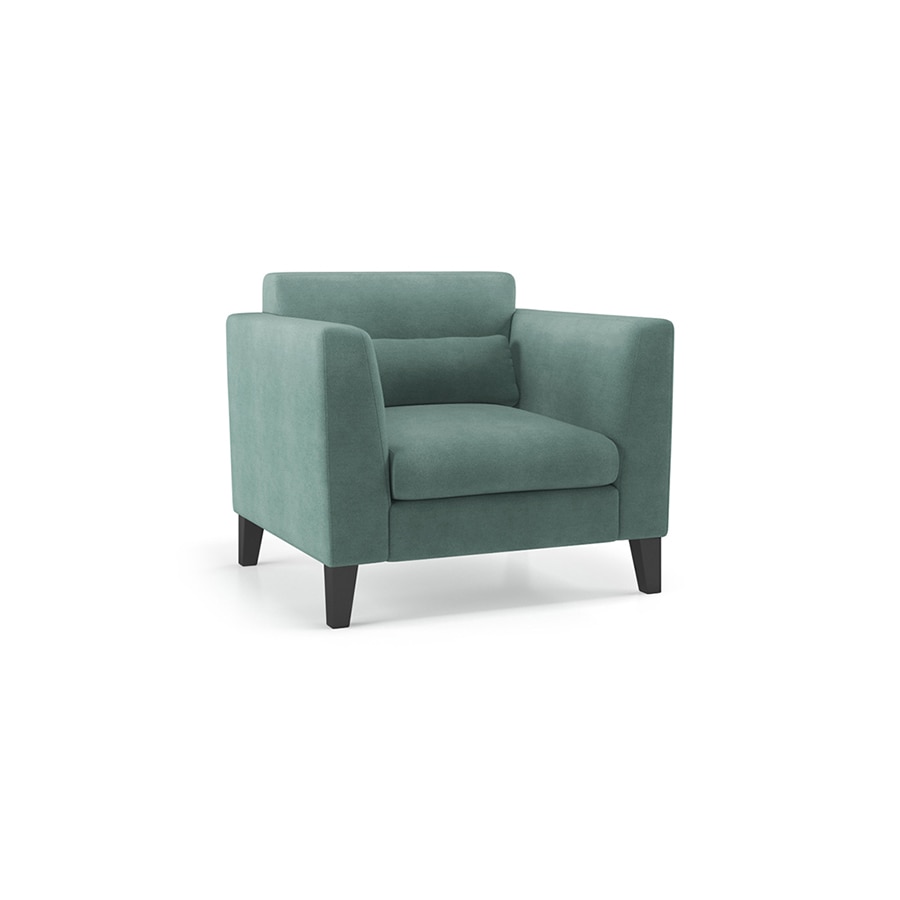 Lewis Sofa Set (Colour : Dusty Turquoise Velvet, Cushion : Hard, Seater : 3+1+1)