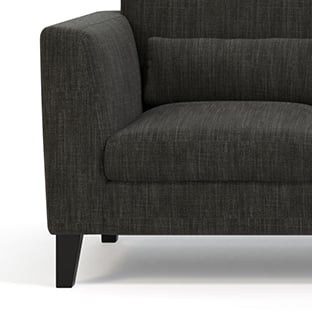 Lewis Sofa Set (Colour : Graphite Grey, Cushion : Hard, Seater : 3+2+1)