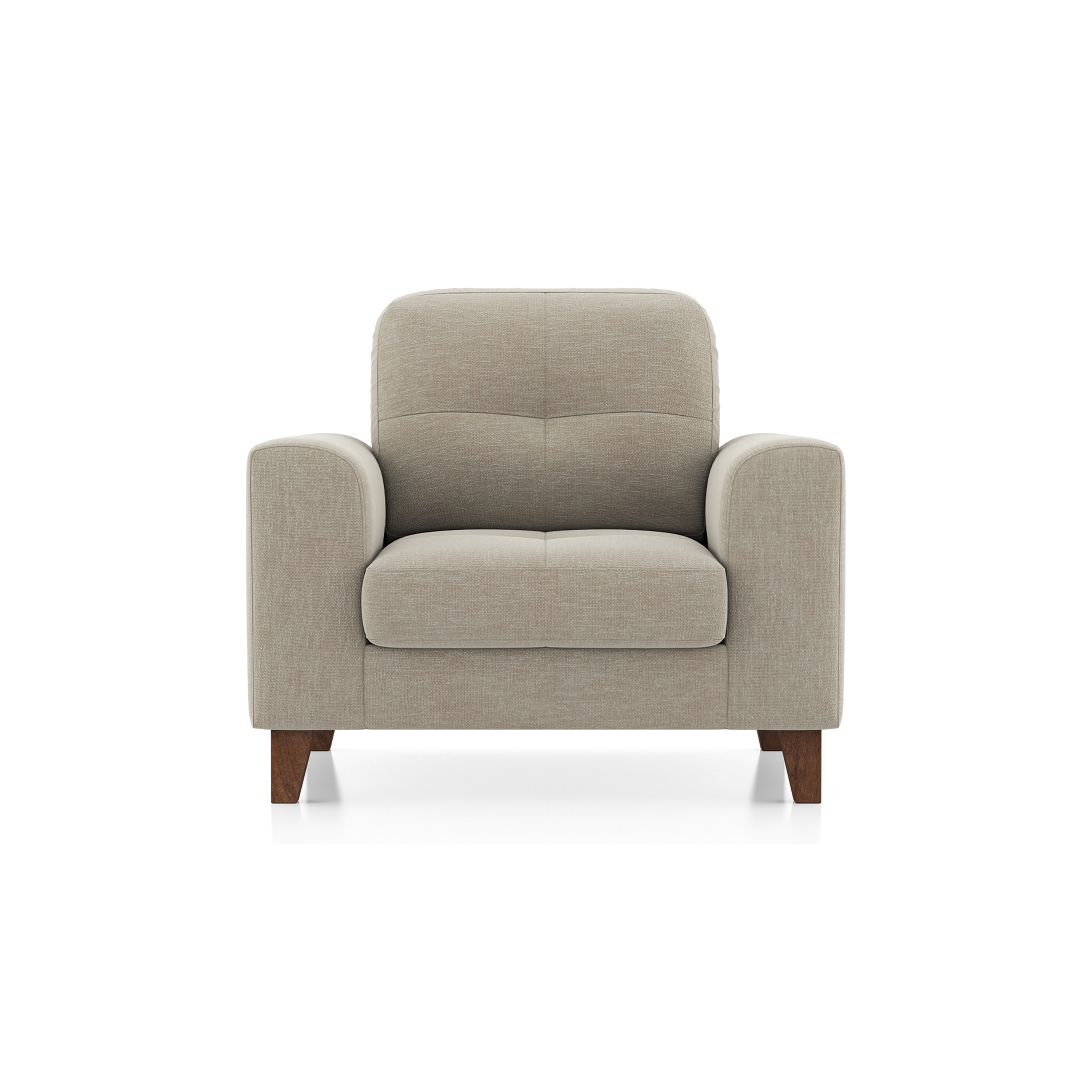 Verona Essential 1 Seater Fabric Sofa In Oyster Beige