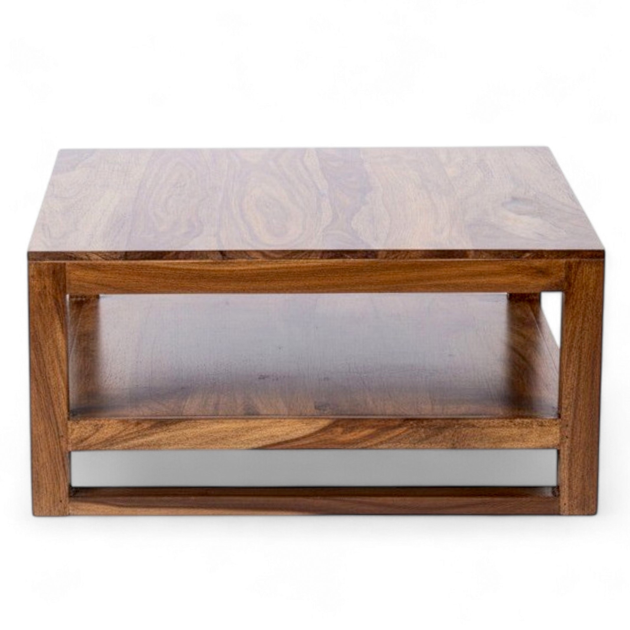 Turin Sheesham Wood Coffee Table In Teak Finish