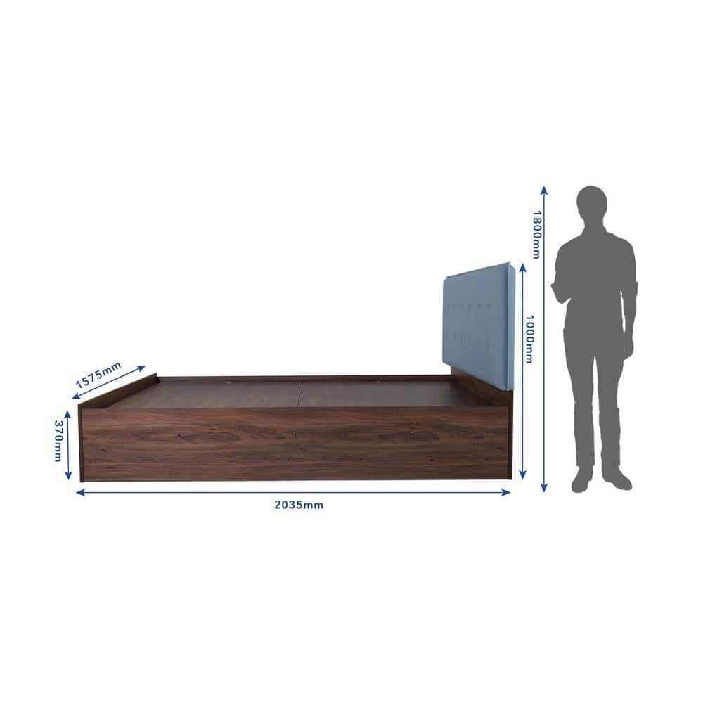 Kosha Bed With Premium Leatherette Fabric And Box Storage Queen Bed