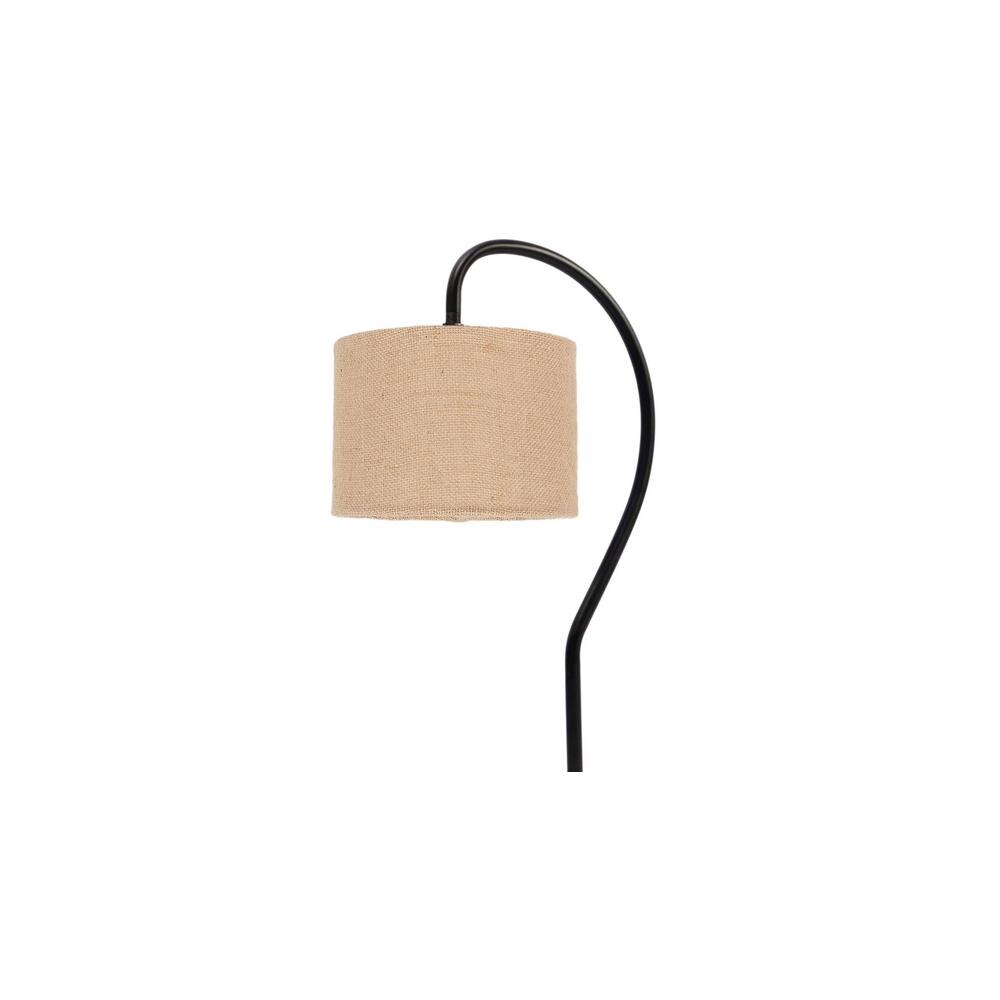 Beige Jute Curvy table lamp with Iron Base (SP08)
