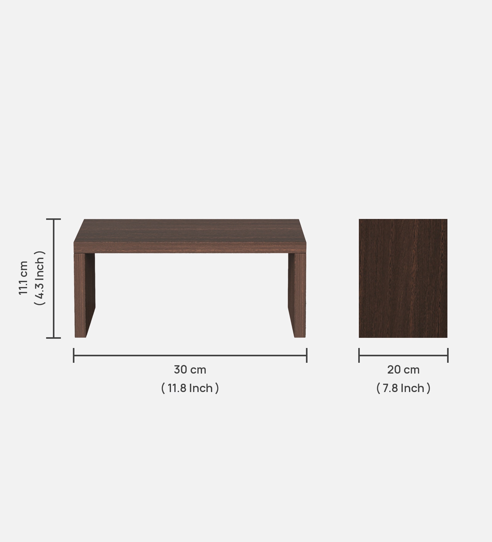 Wudville Bluewud Norel Monitor/Computer/PC/Screen Riser Stand for Home & Office (Wenge)