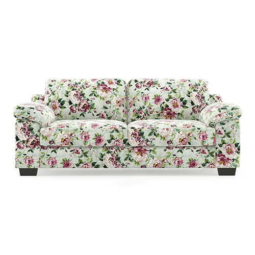 Esquel Luxe 3 Seater Fabric Sofa in Clara Velvet Colour