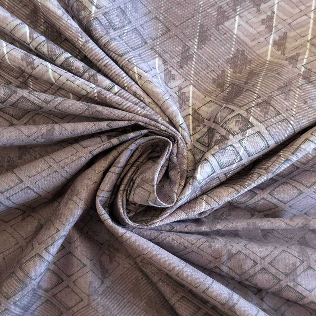 Multicolor Mulberry Shade Abstract 400 TC Cotton Flat Super King Size Bedsheet With 2 Pilllow Covers