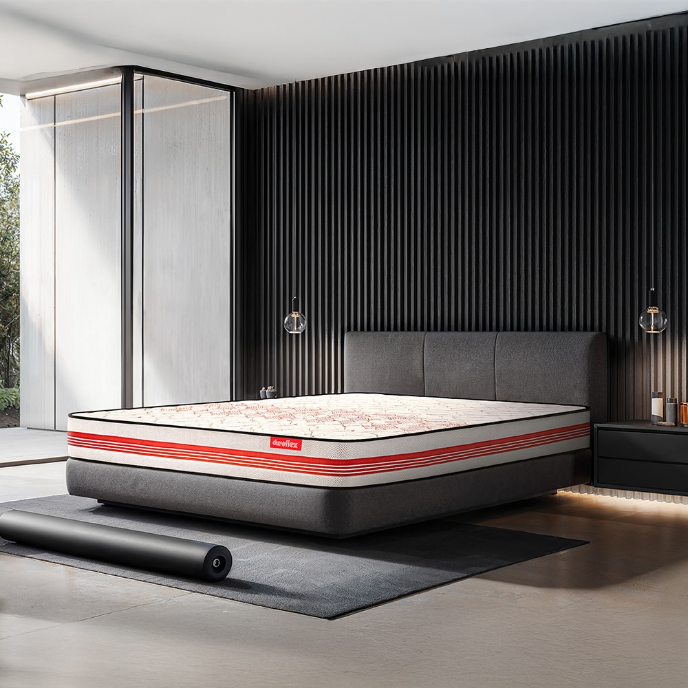 Propel 3 Zoned NRG Layer Medium Firm Pocket Spring Mattress with Zero Motion Transfer (84 x 72 in, 7 Inches) - Duroflex