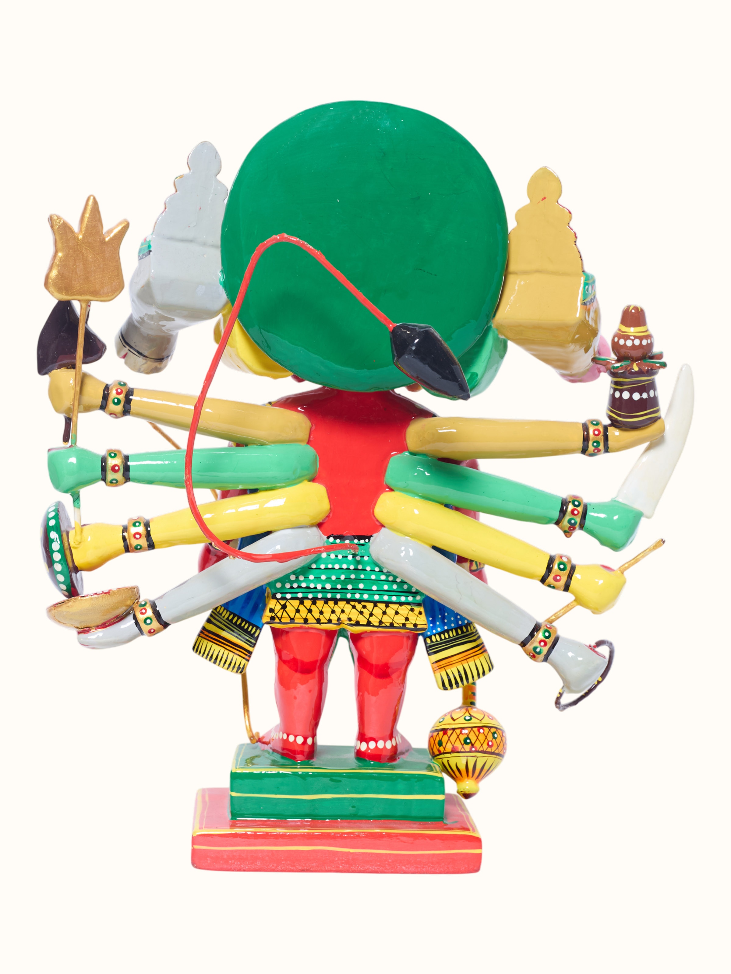 Wood Panchmukhi Hanuman Idol