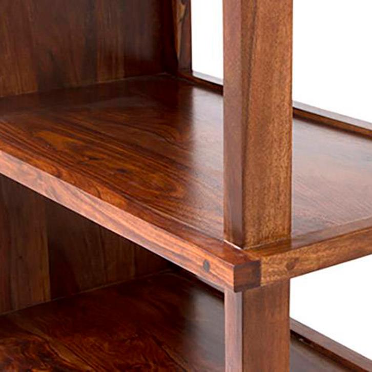 Vector Solid Wood Bookshelf in Teak Finish