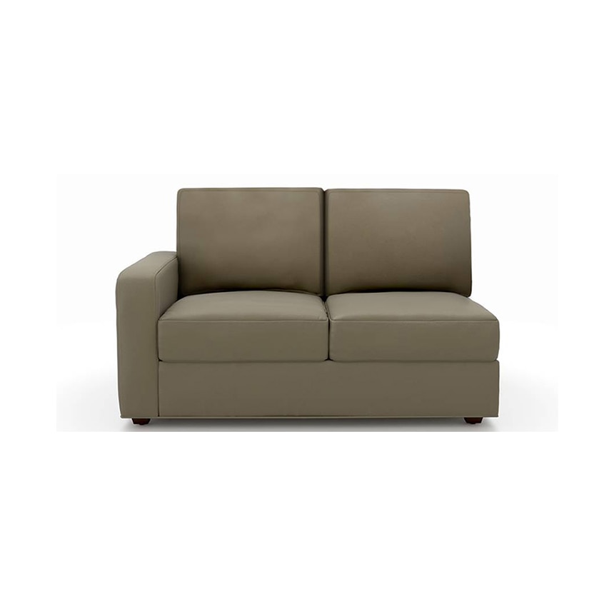 Apollo Compact Sofa (Colour : Cappucino, Cushion : Hard, Seating Capacity : Right Aligned 2 Seater + Right Aligned Chaise)