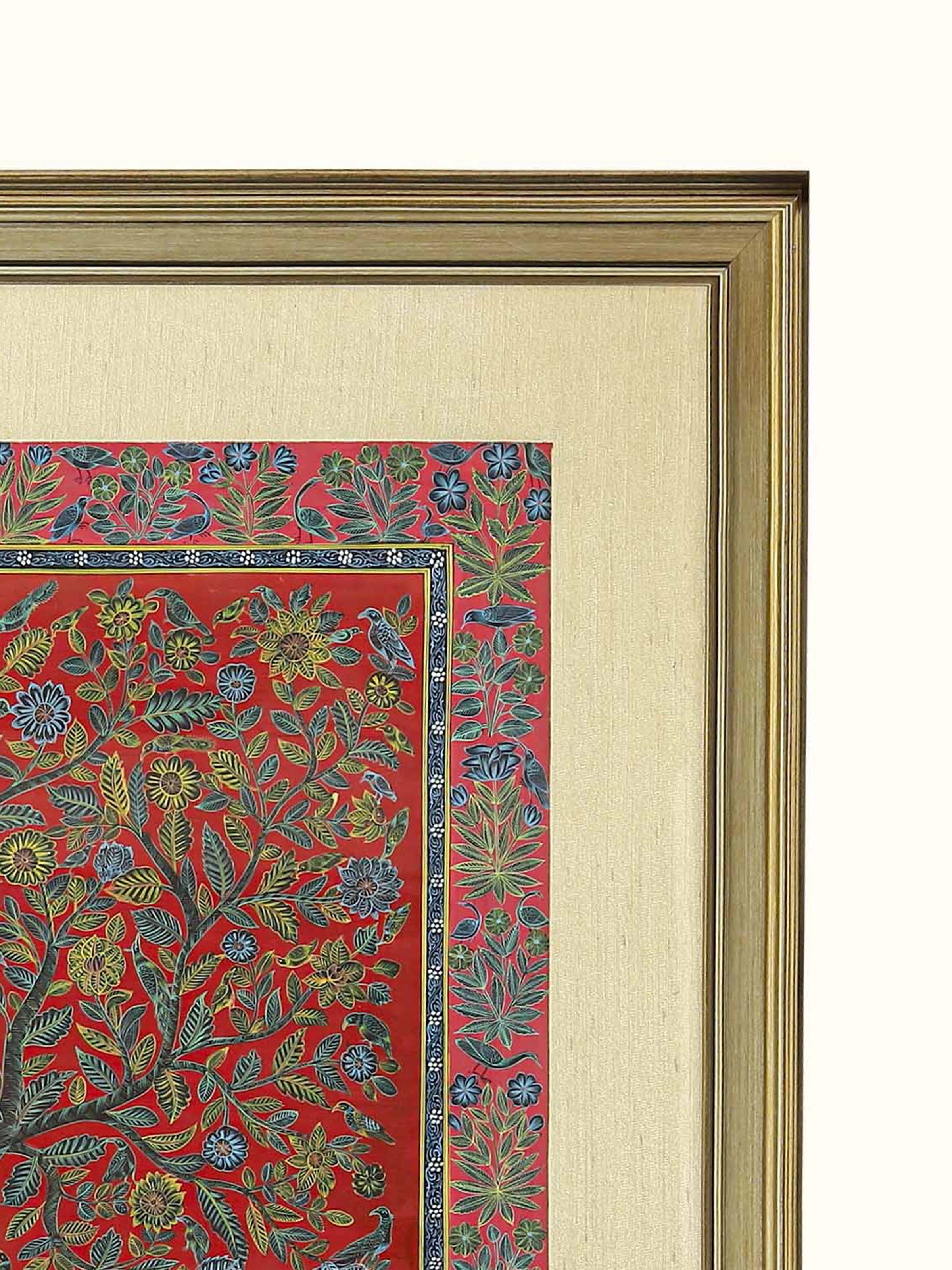 Tree with Birds Miniature Painting