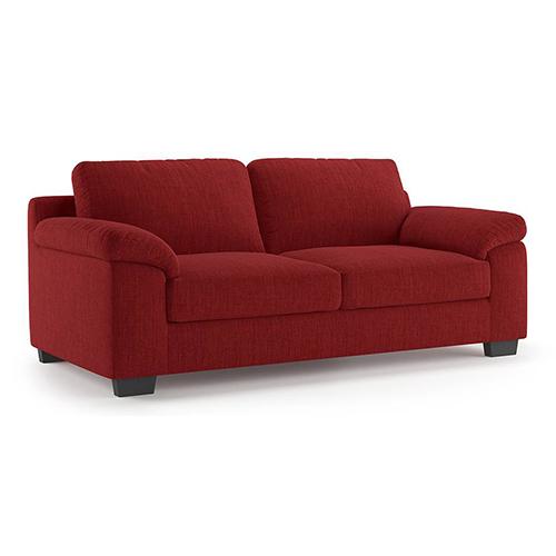 Esquel Premium 3 Seater Fabric Sofa in Salsa Red Colour