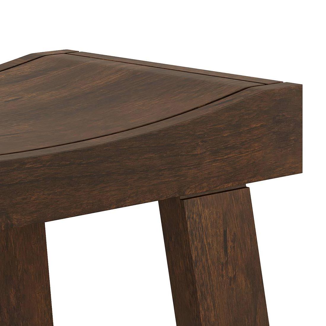 Tillman Solid Wood Bar Stool in Mango Walnut Finish