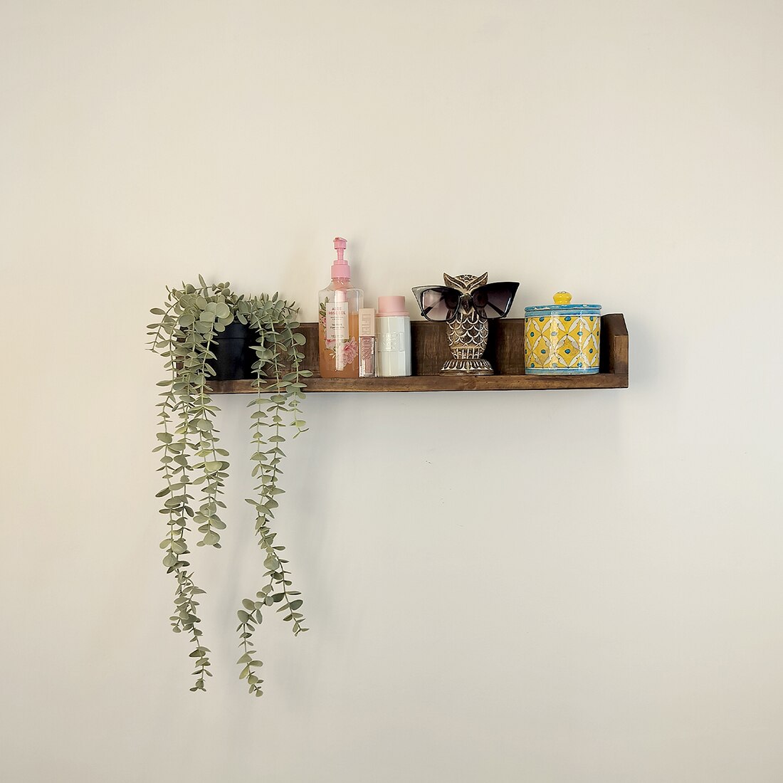 Jean Wooden Wall Shelf Organiser
