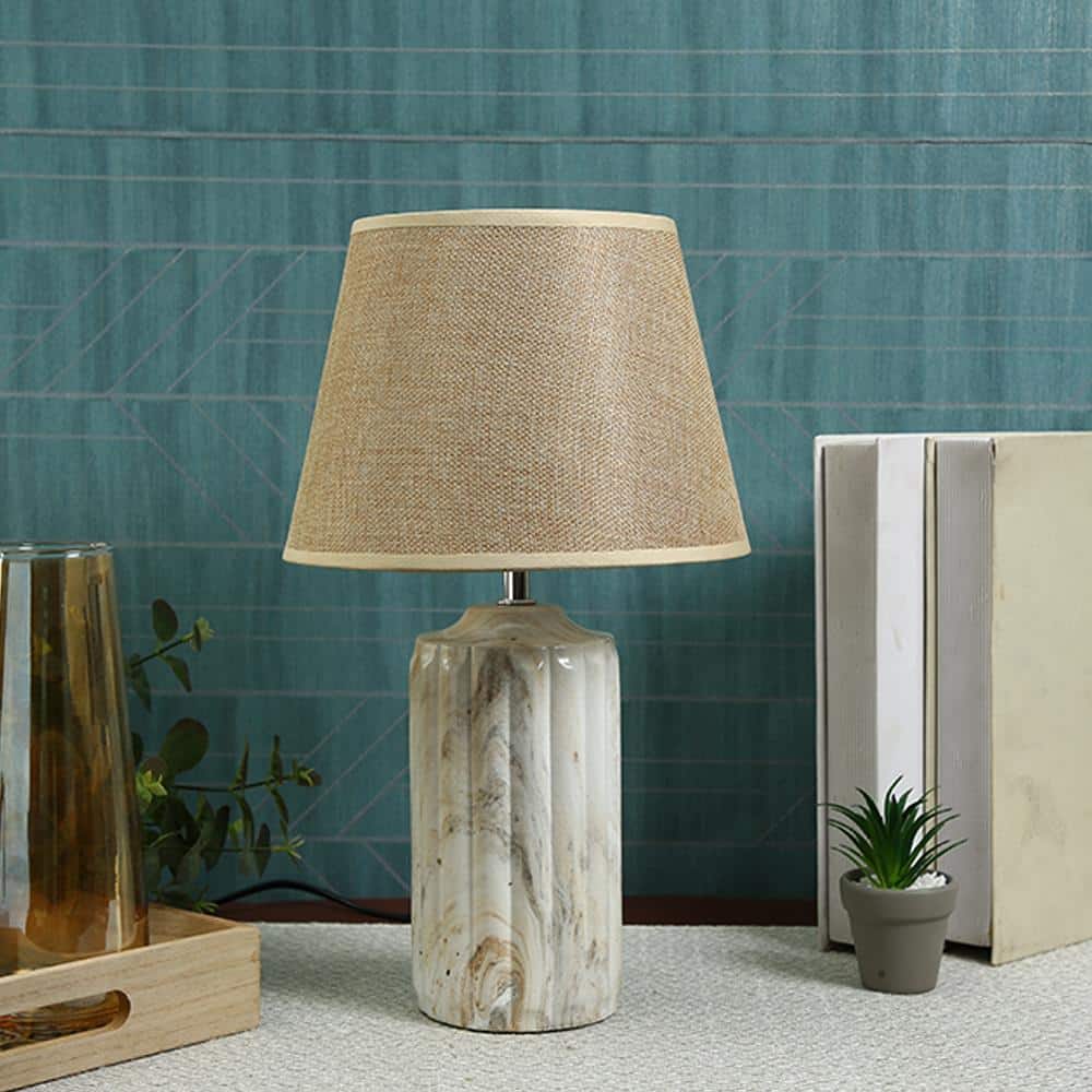 Luxury Matte Charcoal Grey Table Lamp Grey Base