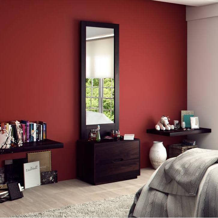 Zephyr Solid Wood Dressing Table in Mahogany Finish