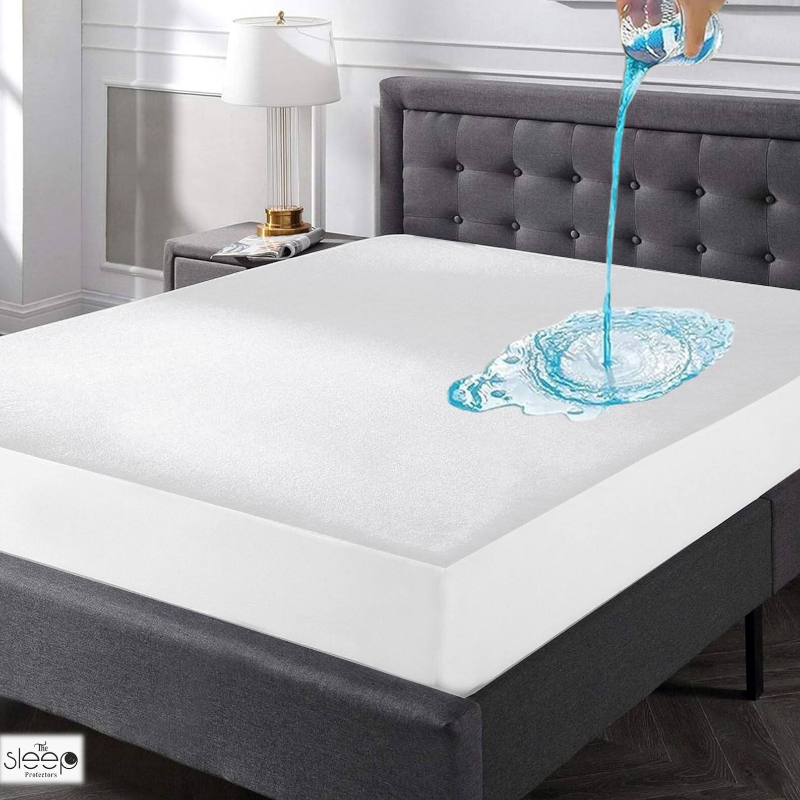 Premium Terry Polyester Fabric Waterproof Mattress White Single 75X36 - The Sleep Protectors