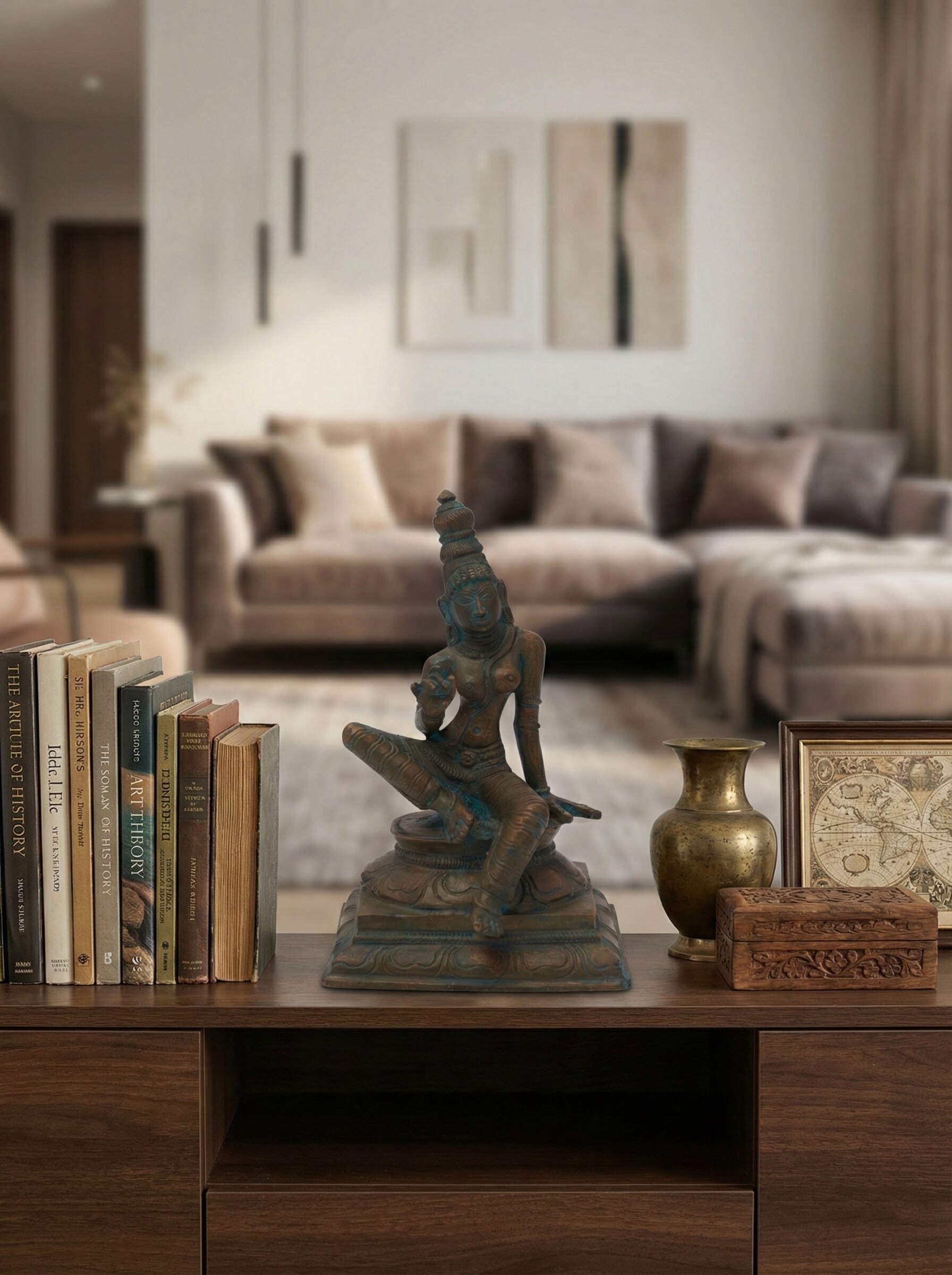 Antique Bronze Casting Boga Sakthi Idol