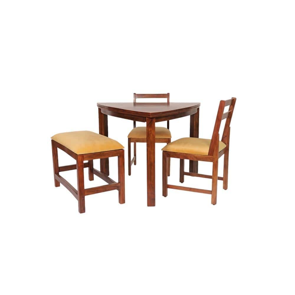 sooty solid wood  4 seater Dining table in  Provincial Teak
