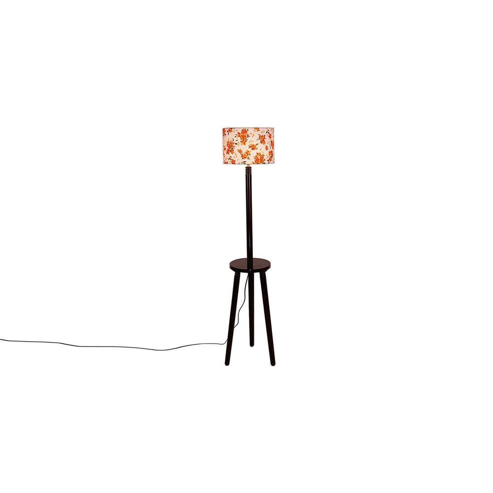 Gwen Multicolour Cotton Shade Floor Lamp