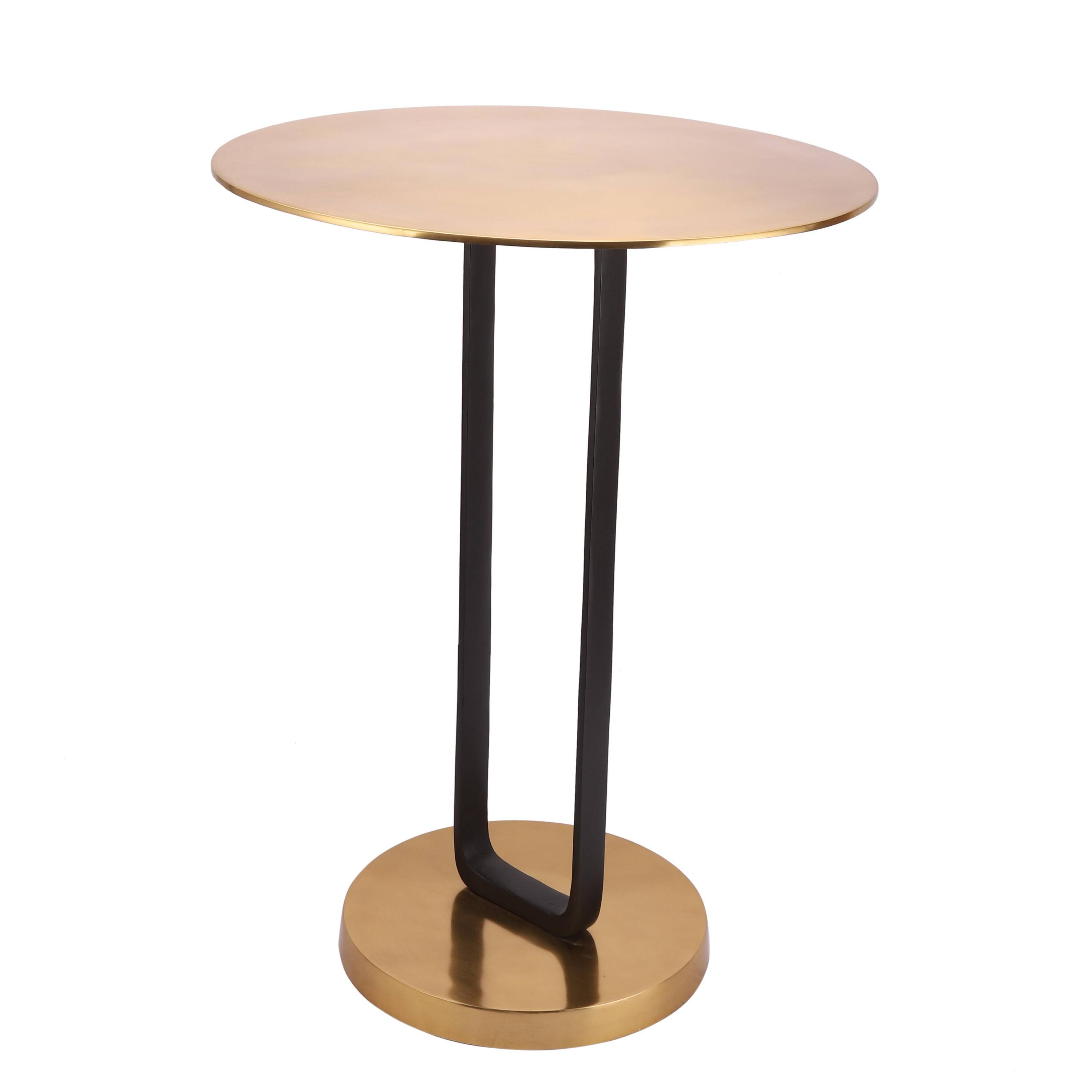 Irwin Rectangle Metal Side Table in Gold Colour