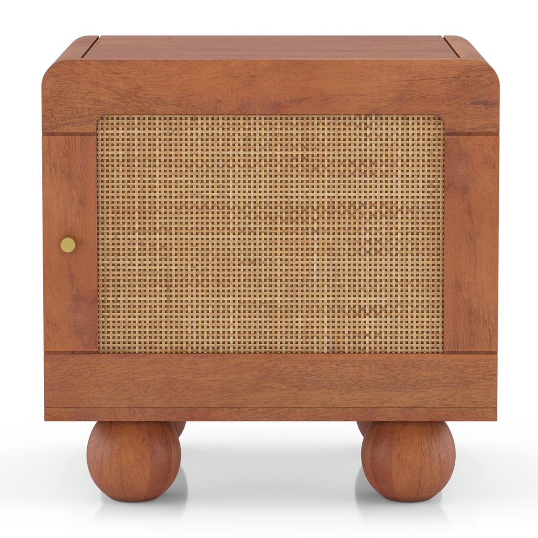 Takai Bedside Table in Red Cedar Finish