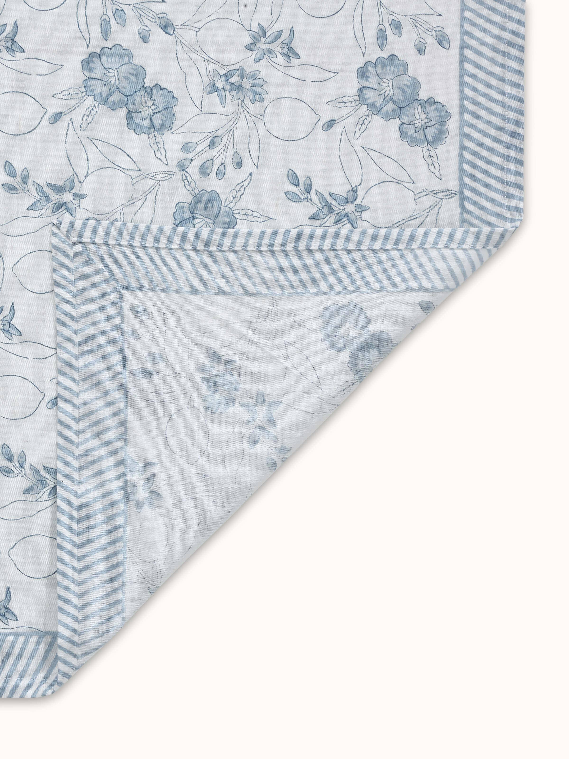 Side shot illustrating the fabric’s quality, drape, and natural linen texture