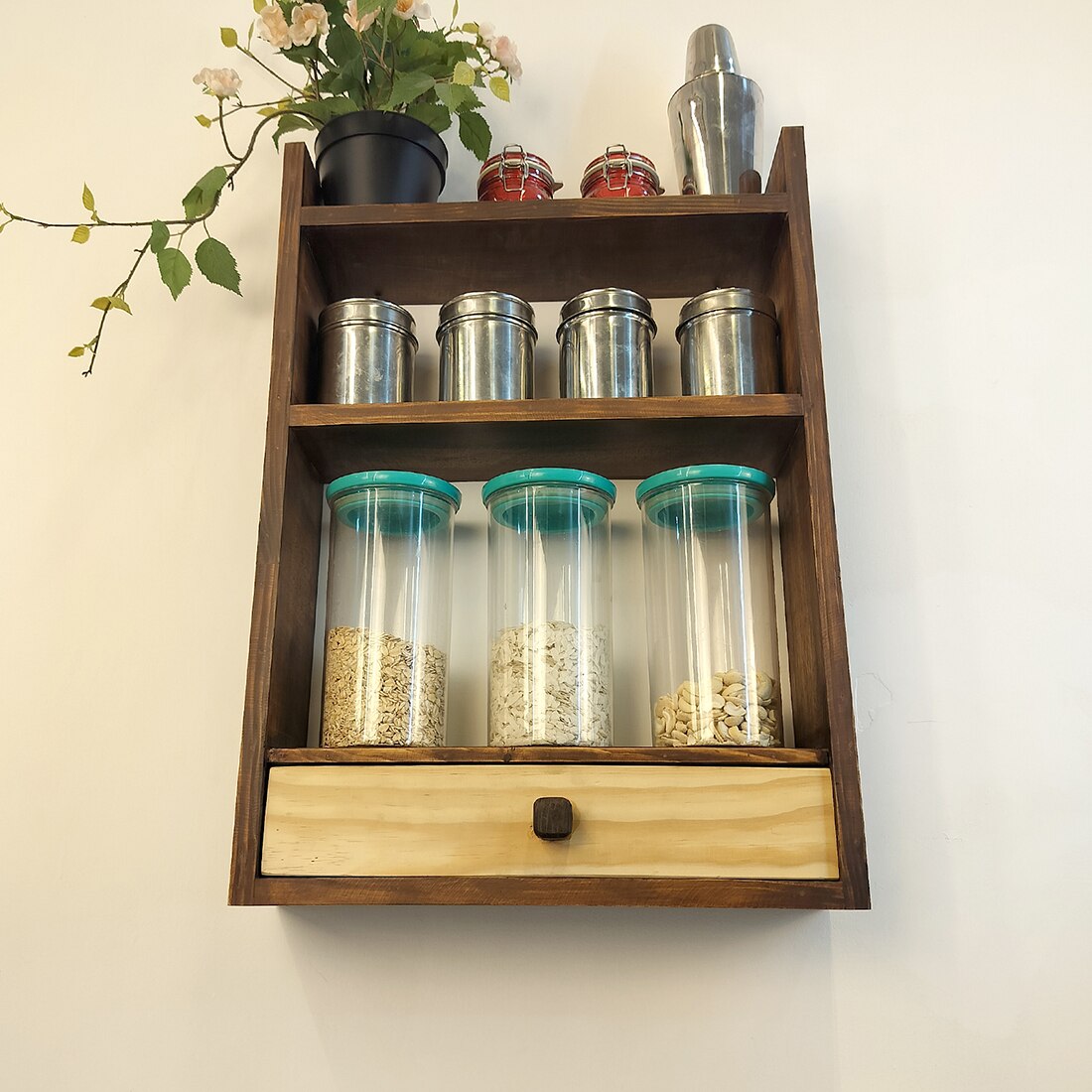 Elise Wooden Kitchen Storage Rack
