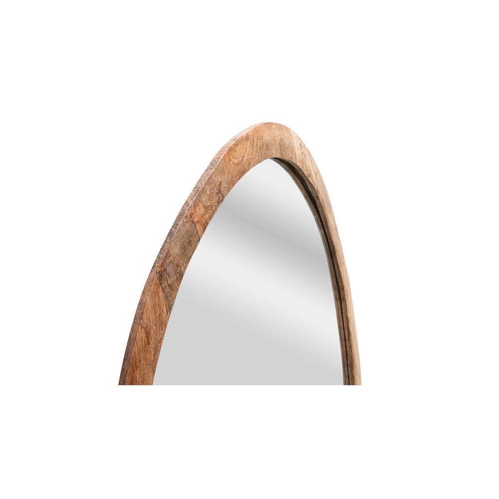 Classic Brown Wood Wall Mirror