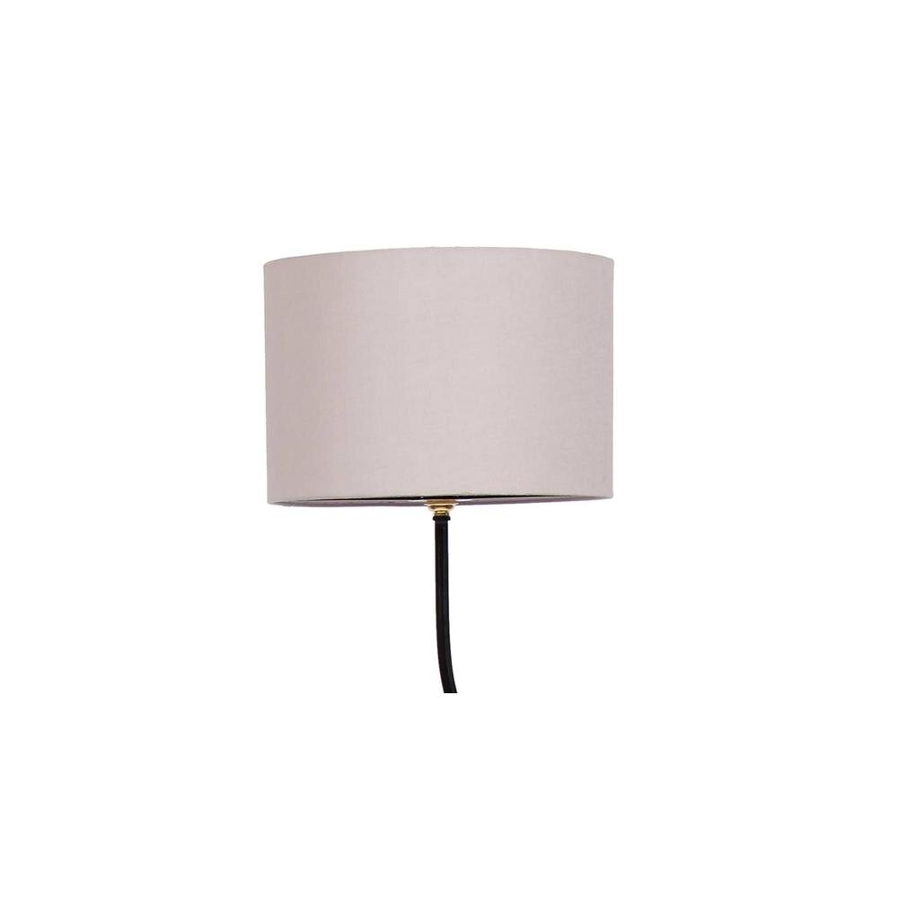 Deven Grey Cotton Shade Floor Lamp