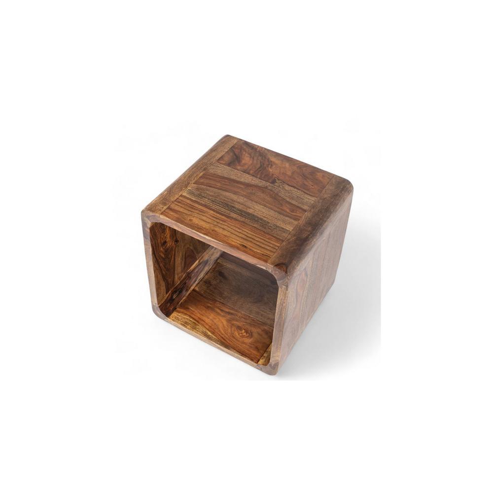 Berlin End Table - Teak Finish