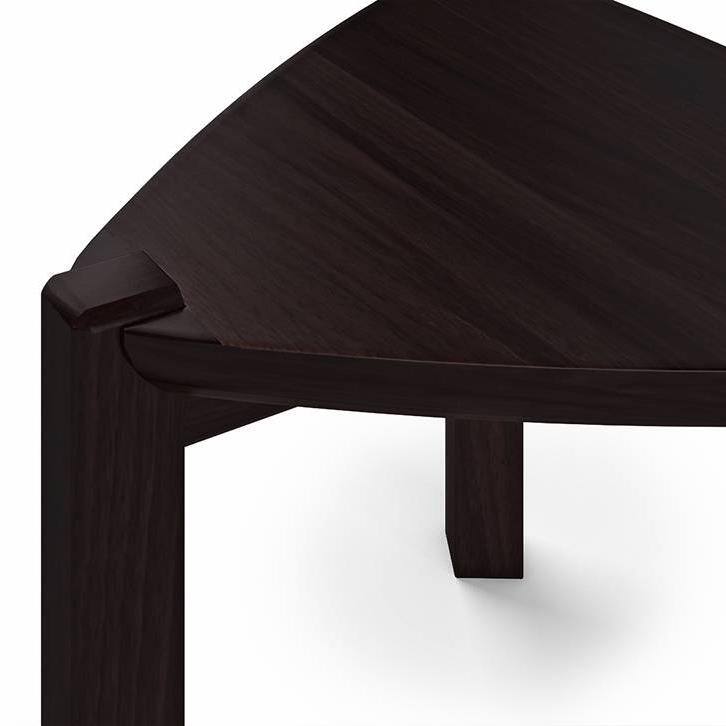 Clapton Solid Wood Side Table in Mahogany Finish