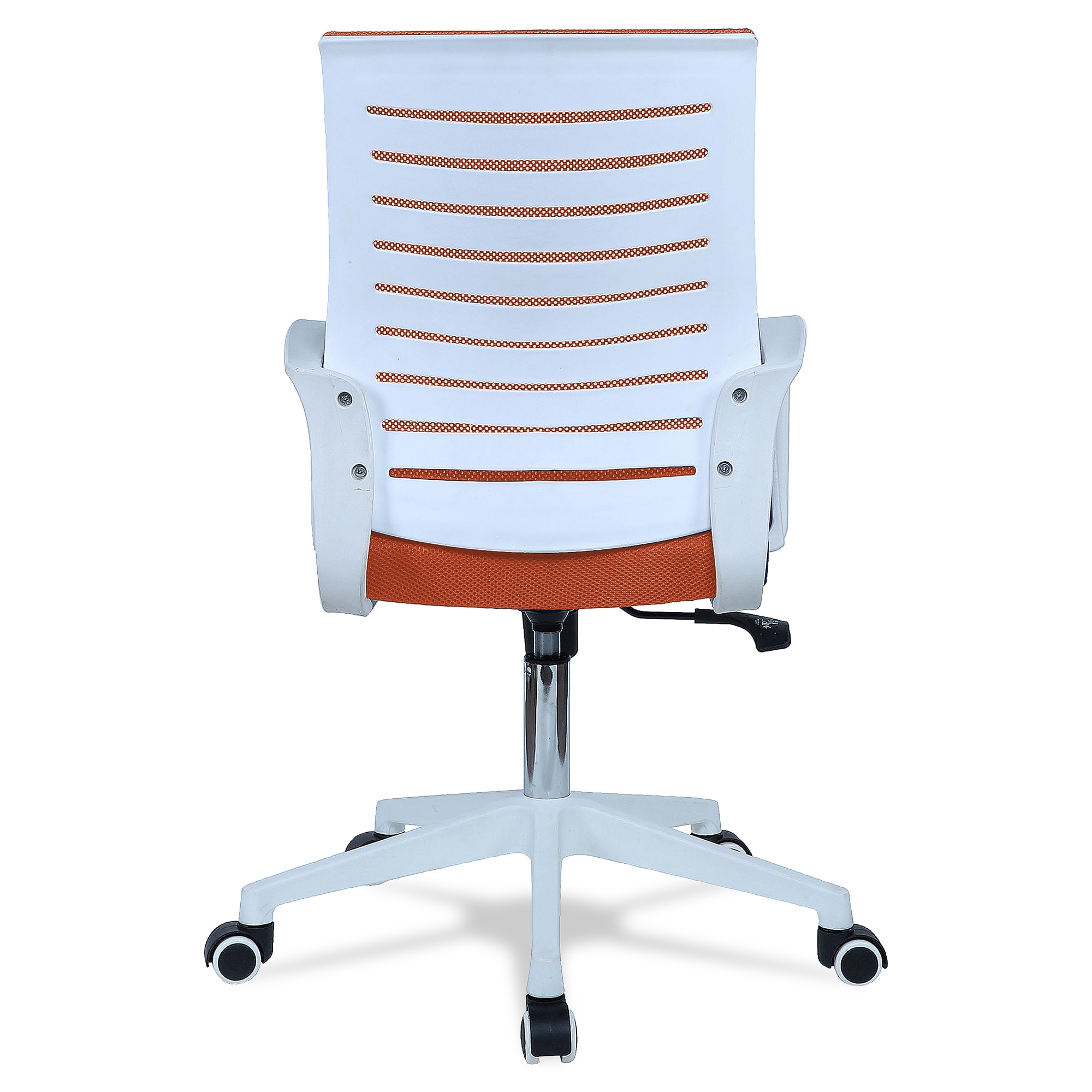Mmarveal Mid Back Ergonomic Chair in Orange Colour