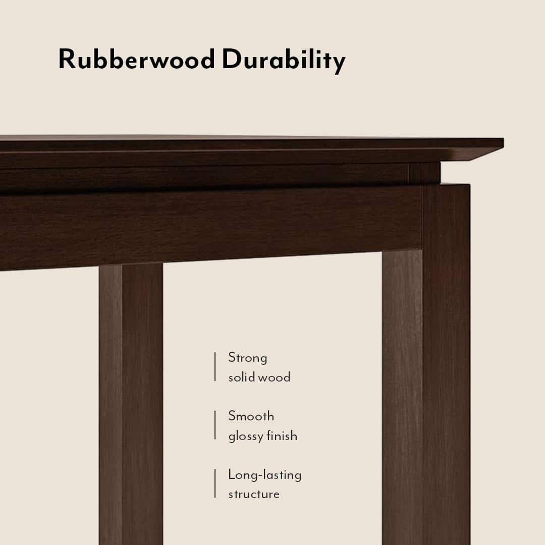 Diner Solid Wood 4 Seater Dining Table With Set Of 4 Persica Chairs (Finish- Dark Walnut)