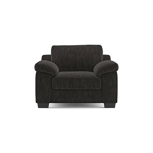 Esquel Premium 1 Seater Fabric Sofa in Graphite Grey Colour - Urban Ladder
