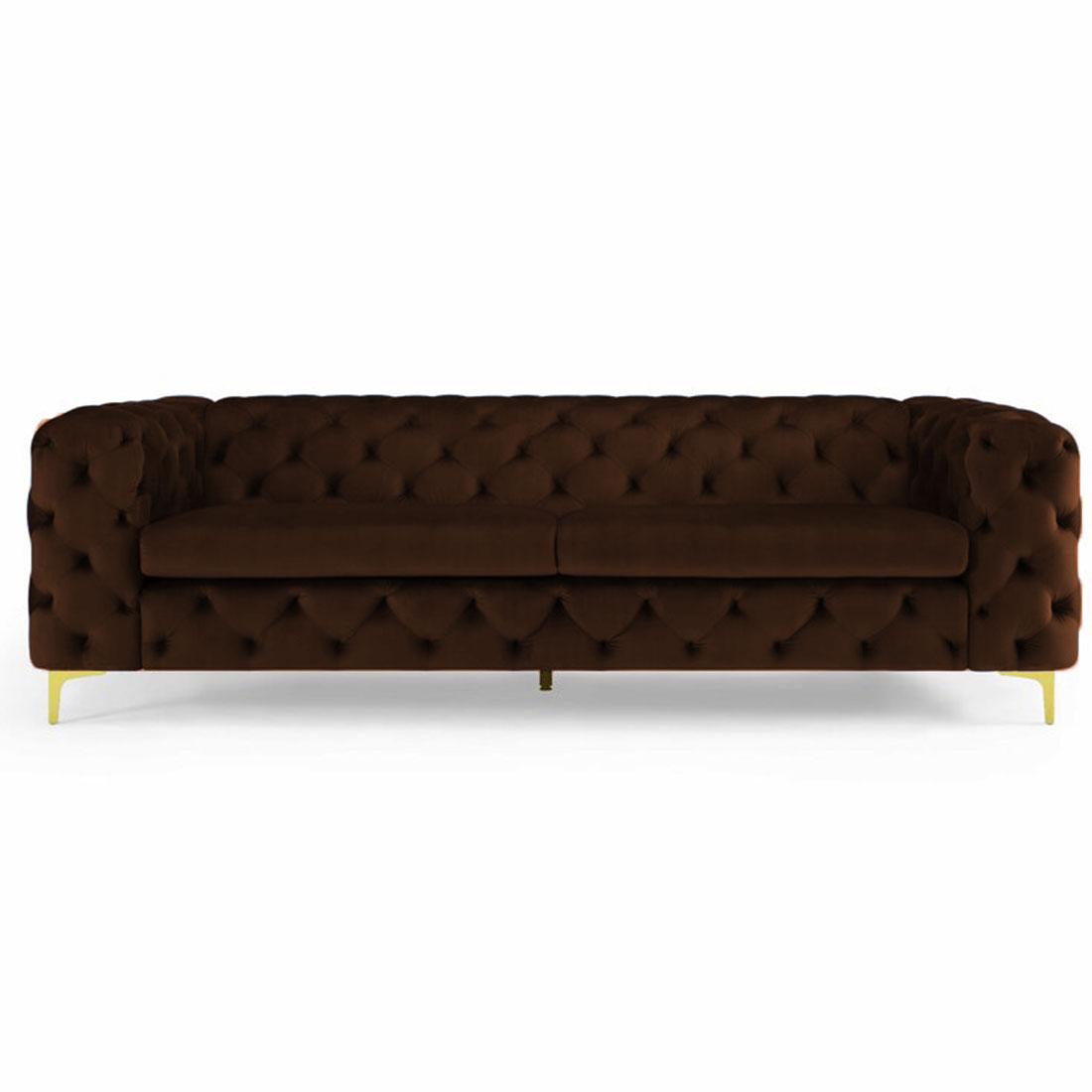 Cherish Fabric Sofa - Brown