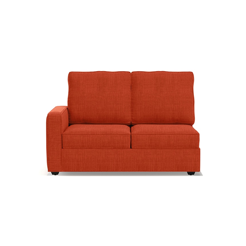Apollo Compact Sofa (Colour : Lava, Cushion : Hard, Back Type : High Back, Seating Capacity : Right Aligned 2 Seater + Right Aligned Chaise)