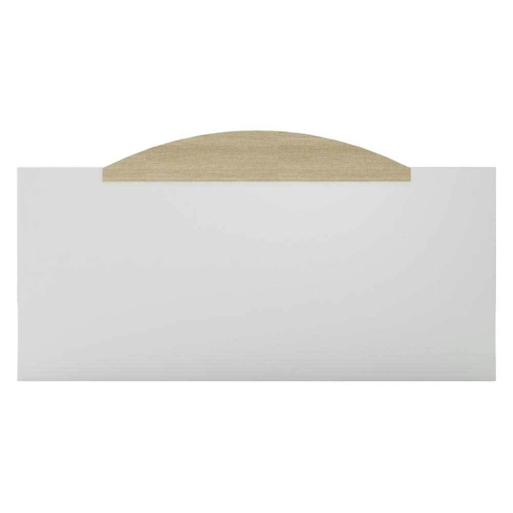 Arisa Engineered Wood King Size Bed In White Finish