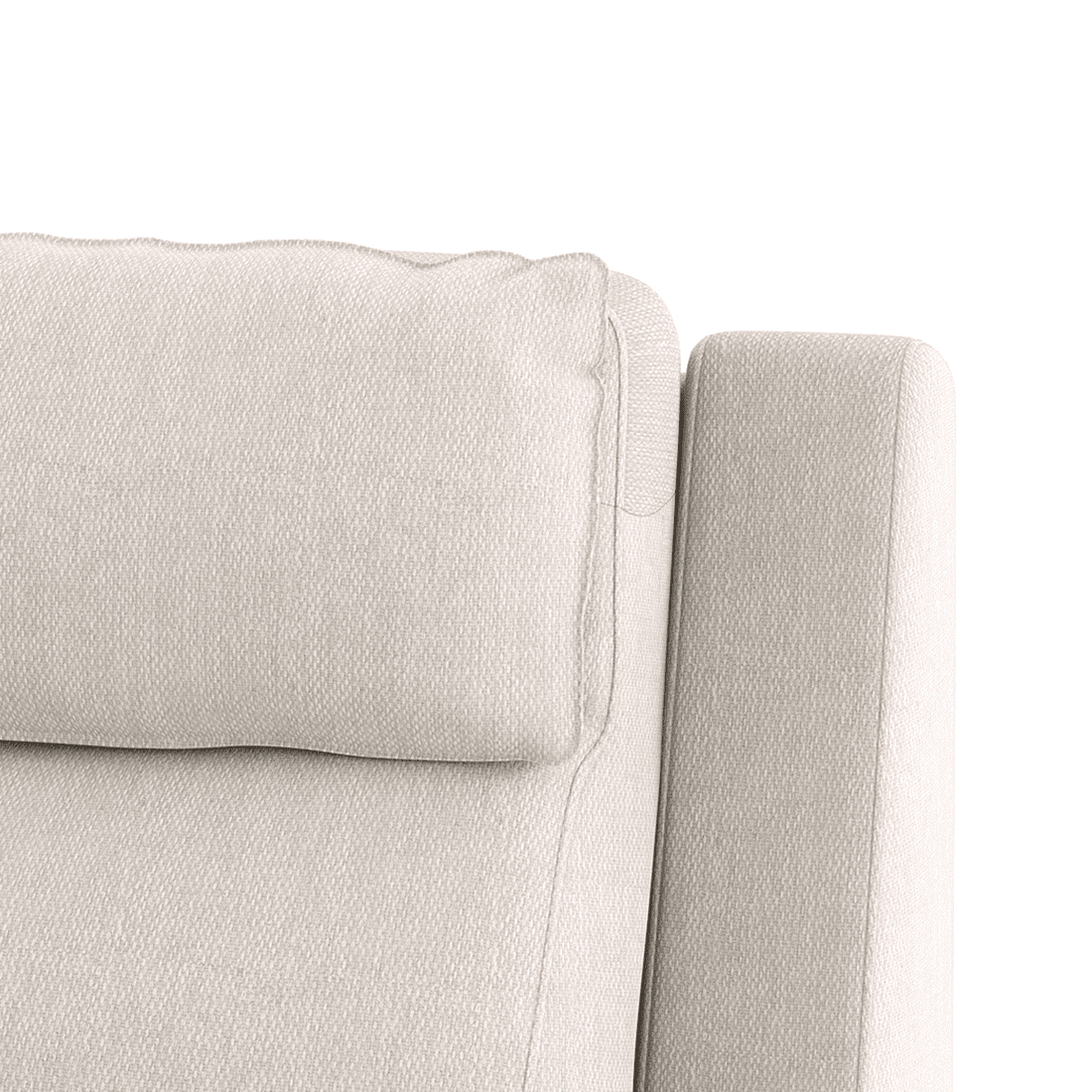 Emila Left Aligned Three Seater Sectional Recliner in Cream Colour